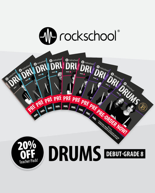 Drums 35th Anniversary Teacher Pack Debut - Grade 8 (9 Books) - Hardcopy + RiFF E-book