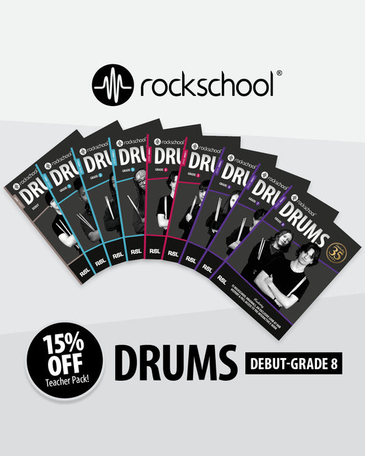 Drums 35th Anniversary Teacher Pack Debut - Grade 8 (9 Books) - Hardcopy + RiFF E-book