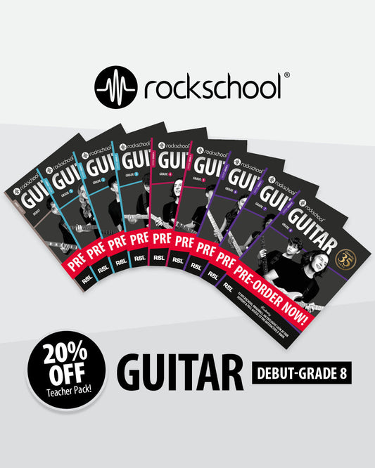 Electric Guitar 35th Anniversary Teacher Pack Debut - Grade 8 (9 Books) - Hardcopy + RiFF E-book
