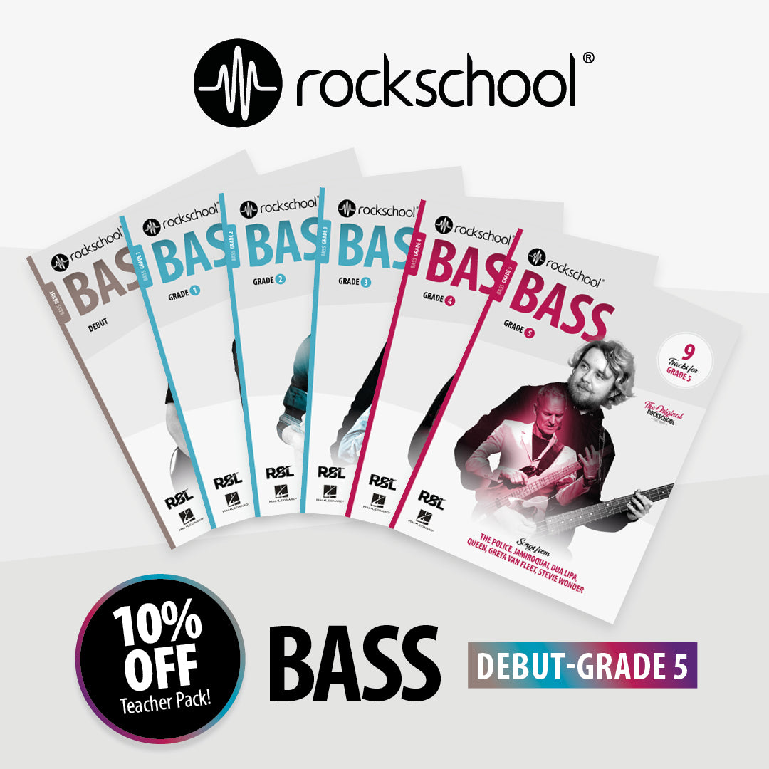 Bass Guitar Teacher Pack: Debut - Grade 5 (6 books)