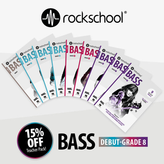 Bass Guitar Teacher Pack: Debut to Grade 8 (9 books)