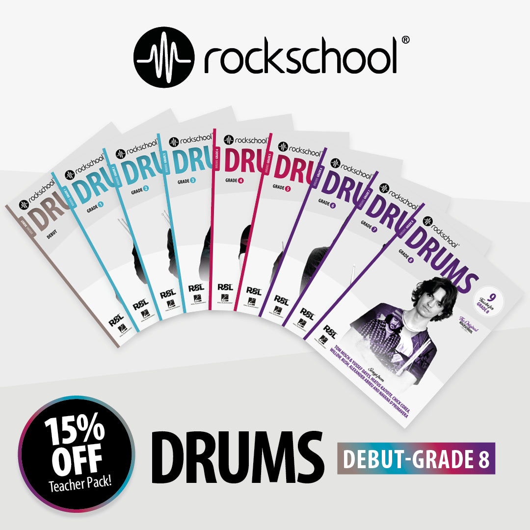 Drums Teacher Pack: Debut to Grade 8 (9 books)