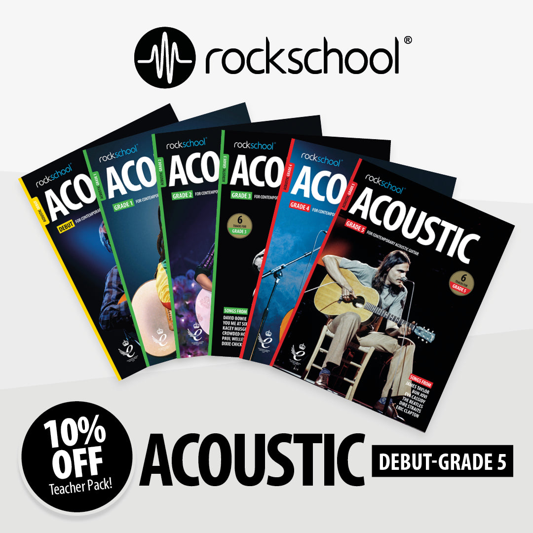 Acoustic Guitar Teacher Pack: Debut - Grade 5 (6 books)