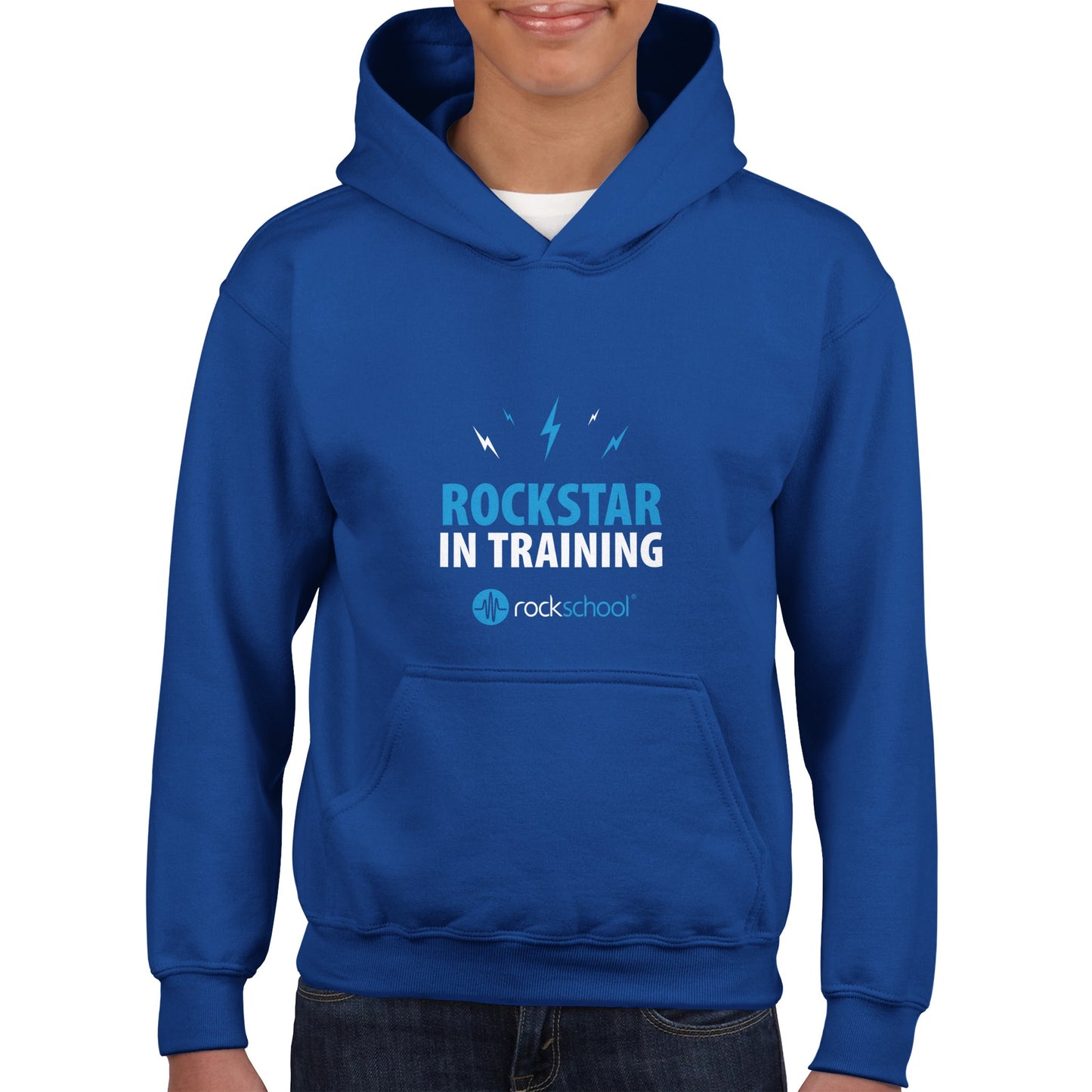 Kids Rockstar In Training with Lightning Bolts Hoodie