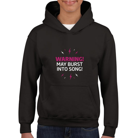 Kids PAA Hoodie: Warning! May Burst Into Song